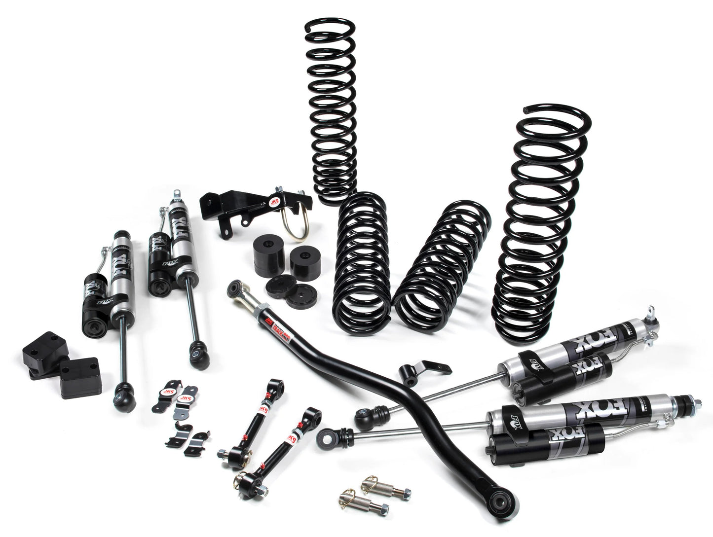 JKS 2007-2018 JEEP WRANGLER (JK) 4DR 2.5IN JSPEC SYSTEM,FOX REMOTE RESI