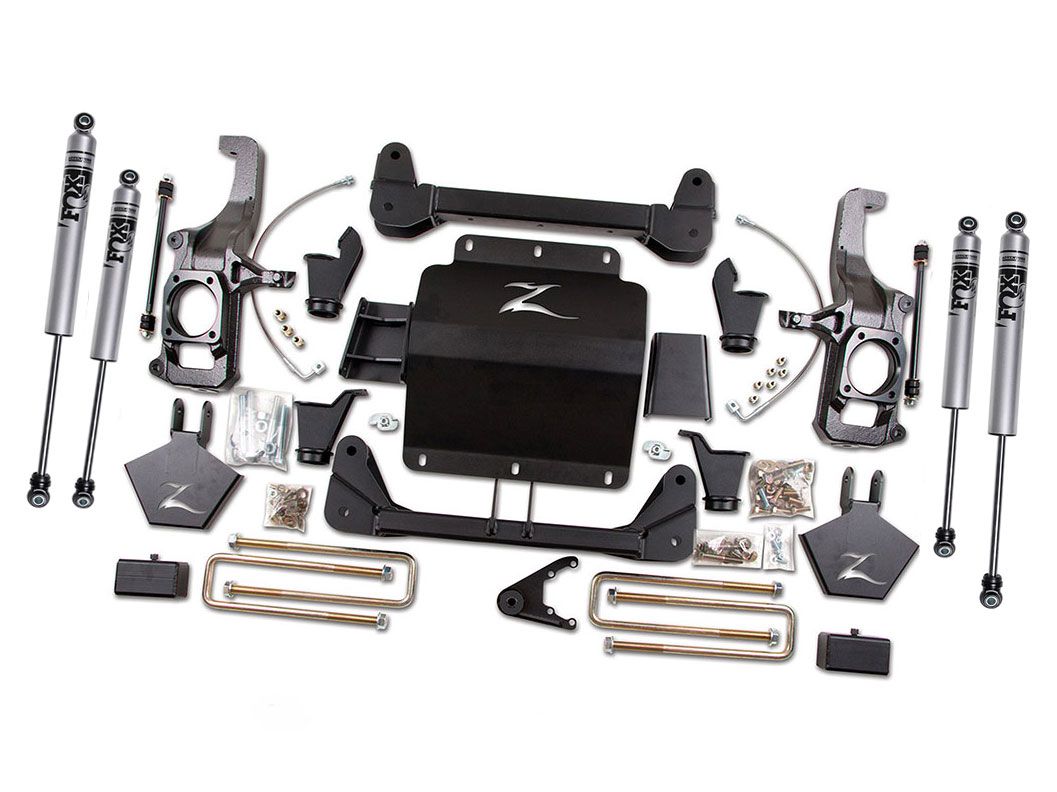 ZONE 2011-2019 GM 2500HD/3500HD 5" LIFT,W/ OVERLOAD,FOX
