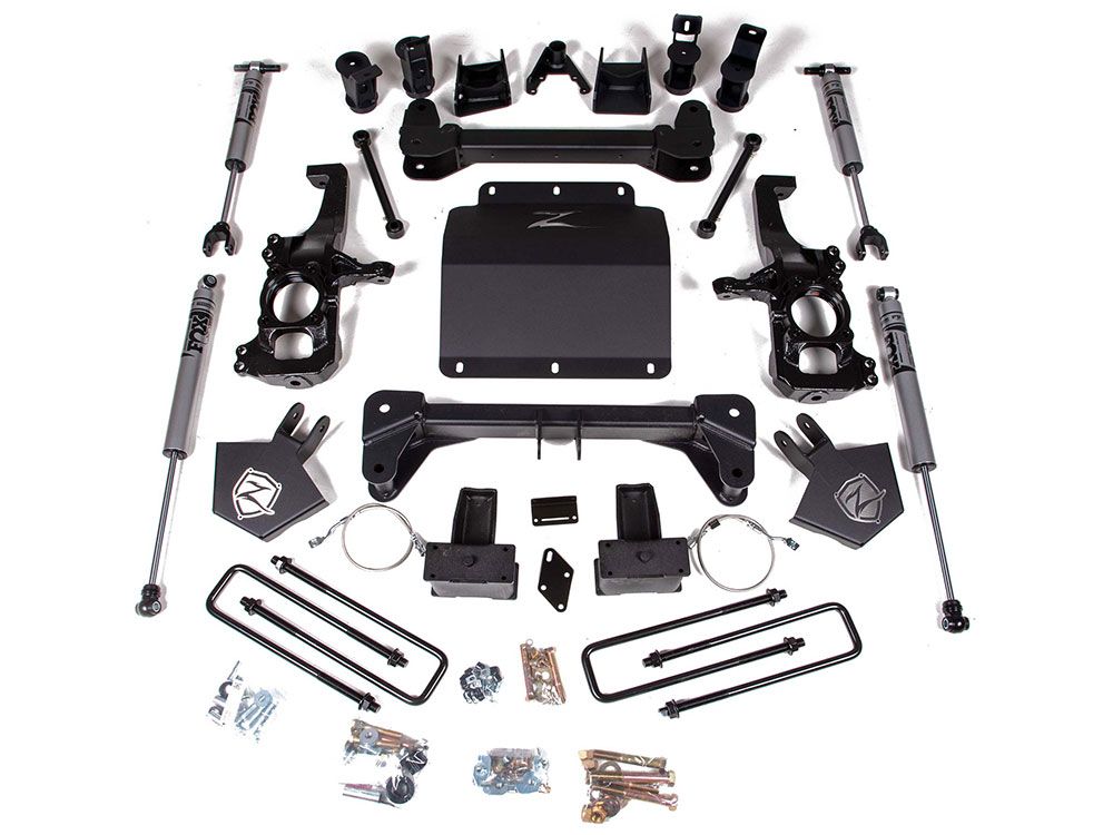 ZONE 2020-2025 GM 2500/3500 HD 5" SUSPENSION SYSTEM W/OVERLOAD SPRINGS,FOX SHOCK