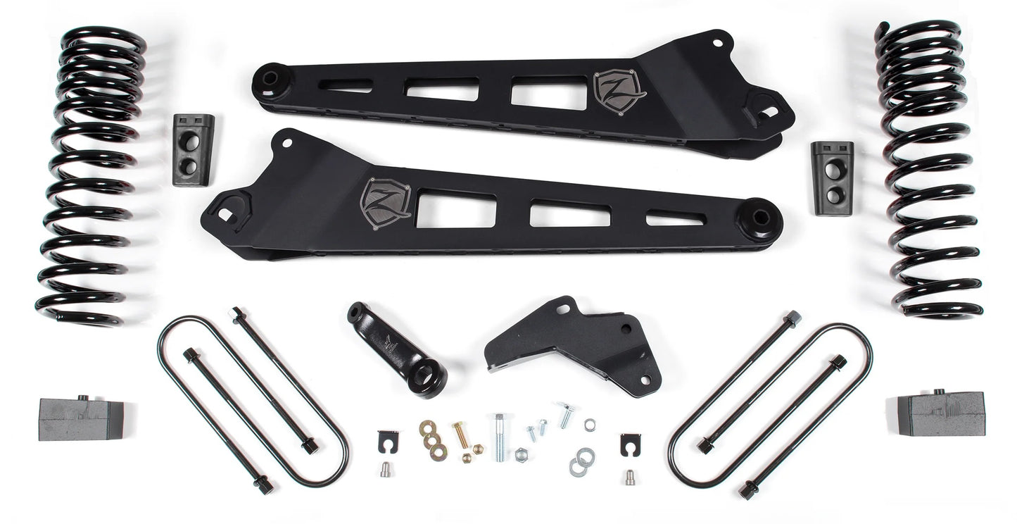 ZONE 2013-2018 RAM 3500 4WD DIESEL 4.5" RADIUS ARM LIFT KIT,2" BLOCK KIT