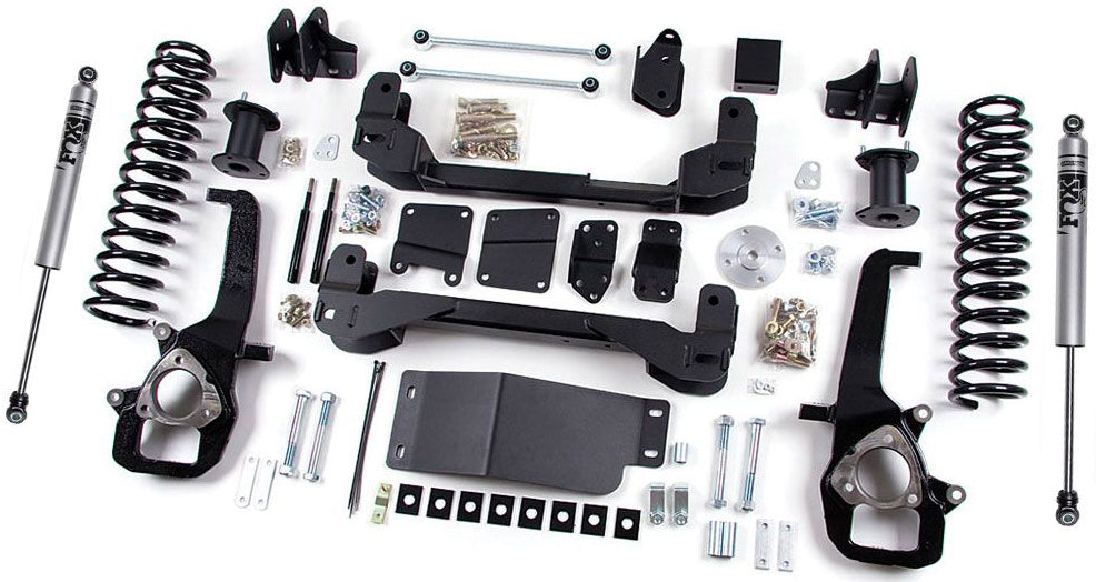ZONE 2012 RAM 1500 6/3" STRUT SPACER LIFT KIT WITH LEVEL REAR END,FOX SHOCKS