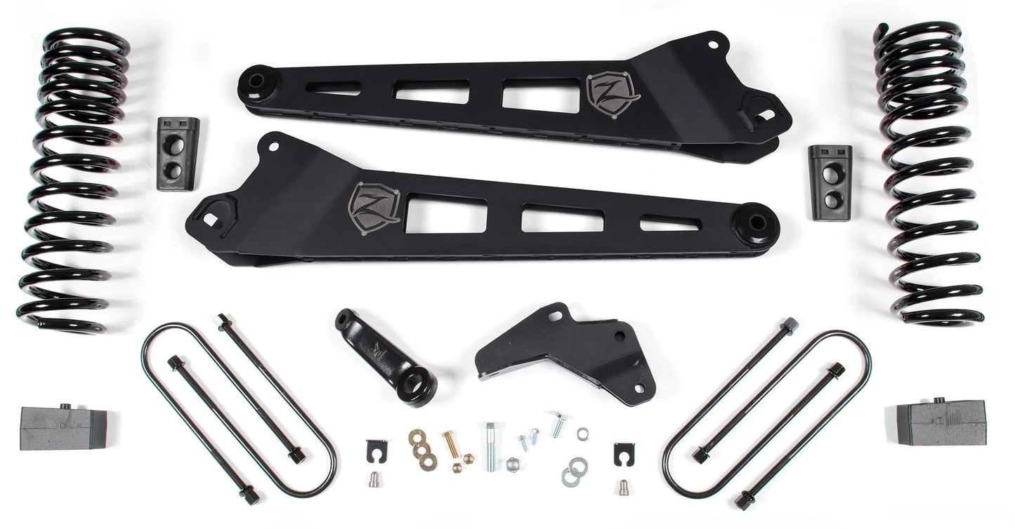ZONE 2013-2018 RAM 3500 4WD DIESEL 4.5" RADIUS ARM LIFT KIT,3" BLOCK KIT