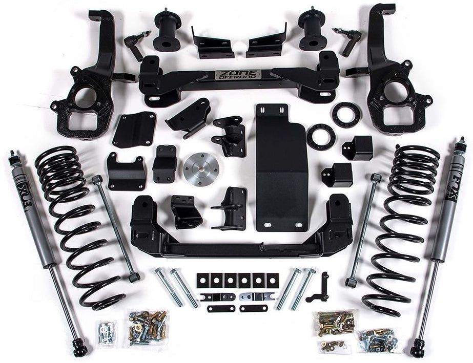 ZONE 2019-2023 RAM 1500 4WD 6/5" SUSPENSION LIFT KIT,FOX SHOCKS,W/ OE 22" WHEELS