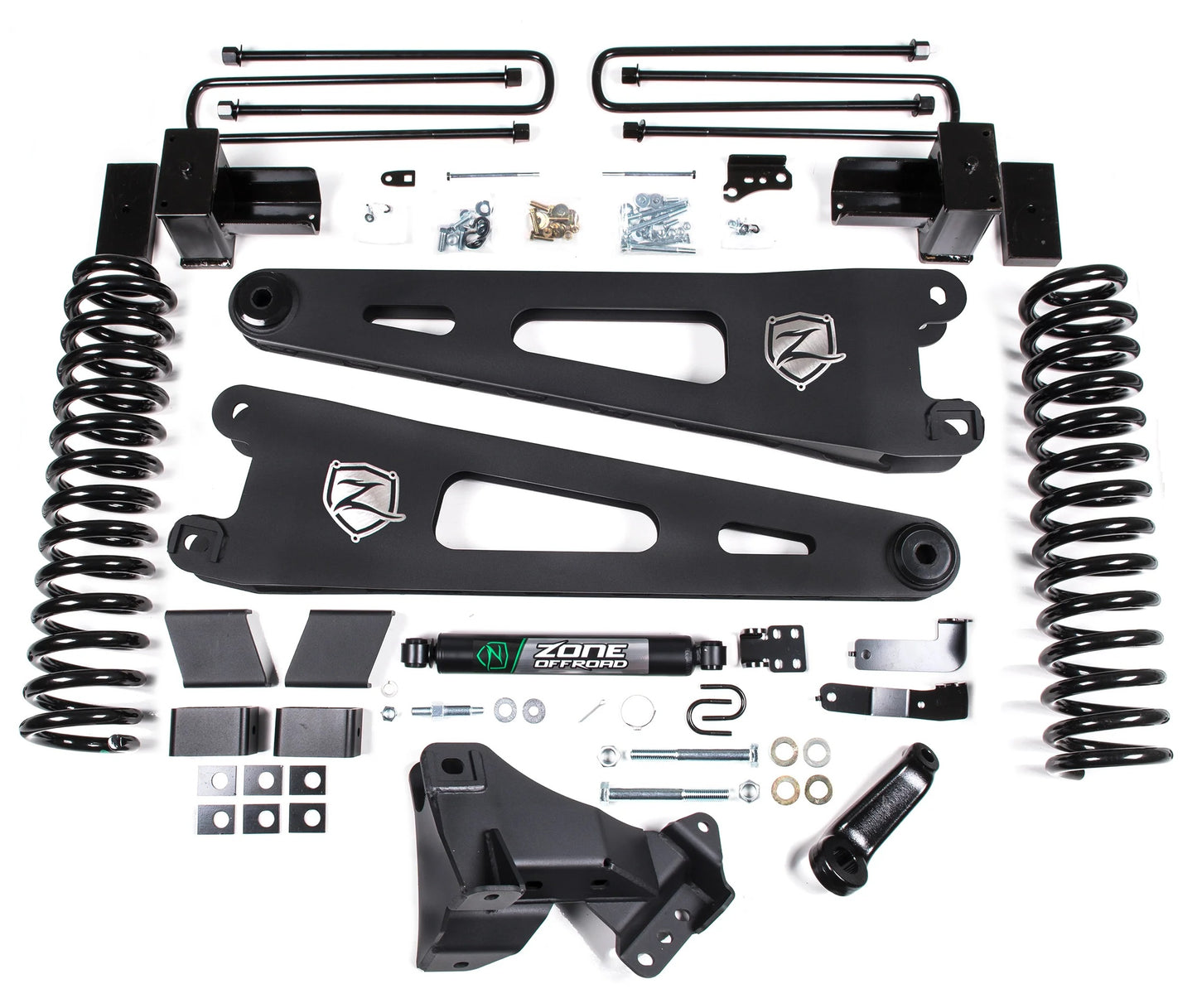 ZONE 2017-2019 F250,F350 4WD GAS W/O OVERLOAD 4" SUSPENSION LIFT KIT