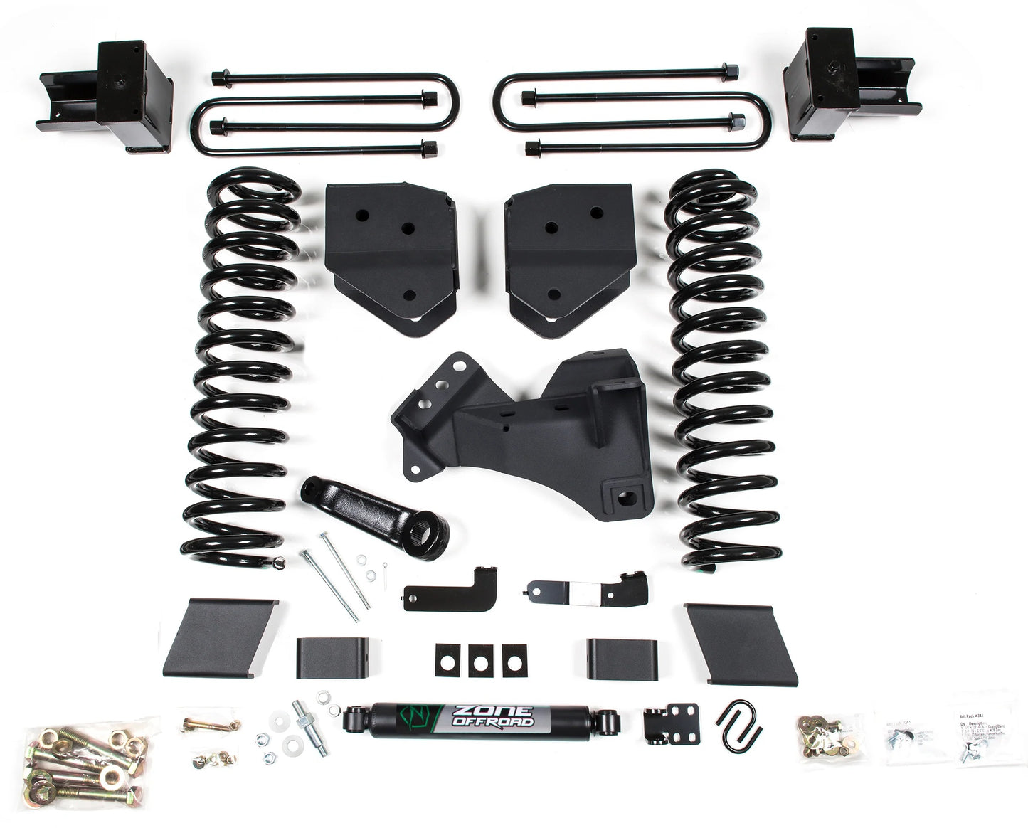 ZONE 2017-2019 F250,F350 4WD GAS W/ OVERLOAD 4" SUSPENSION LIFT KIT