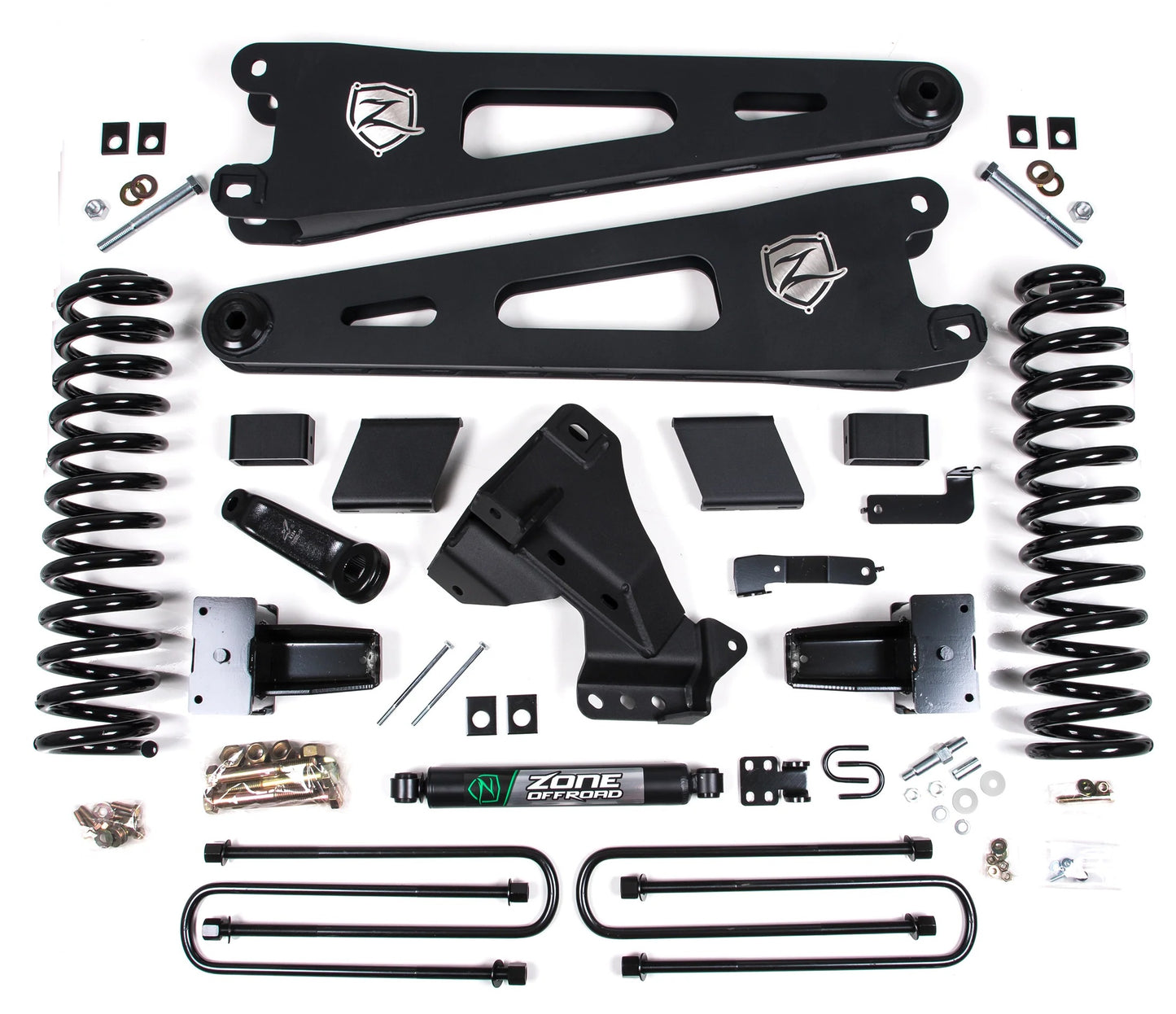 ZONE 2023-2025 F250,F350 4WD DIESEL 3-LEAF,5" RADIUS ARM LIFT KIT
