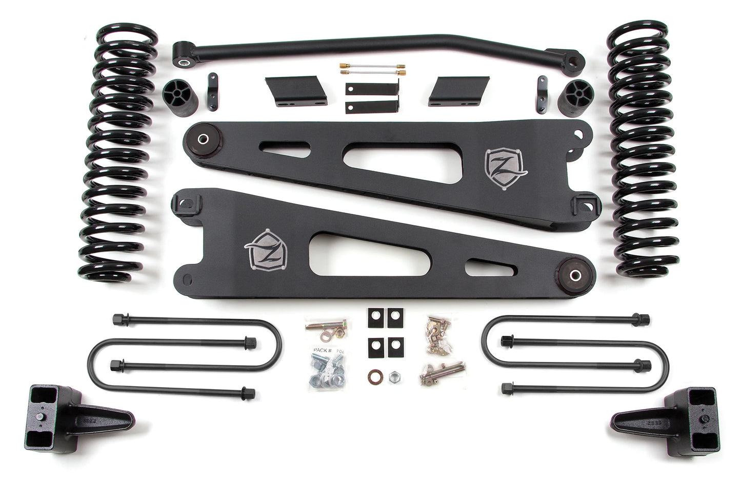 ZONE 2008-2010 FORD F-250,F-350 4WD GAS 4" SUSPENSION LIFT KIT W/ RADIUS ARMS