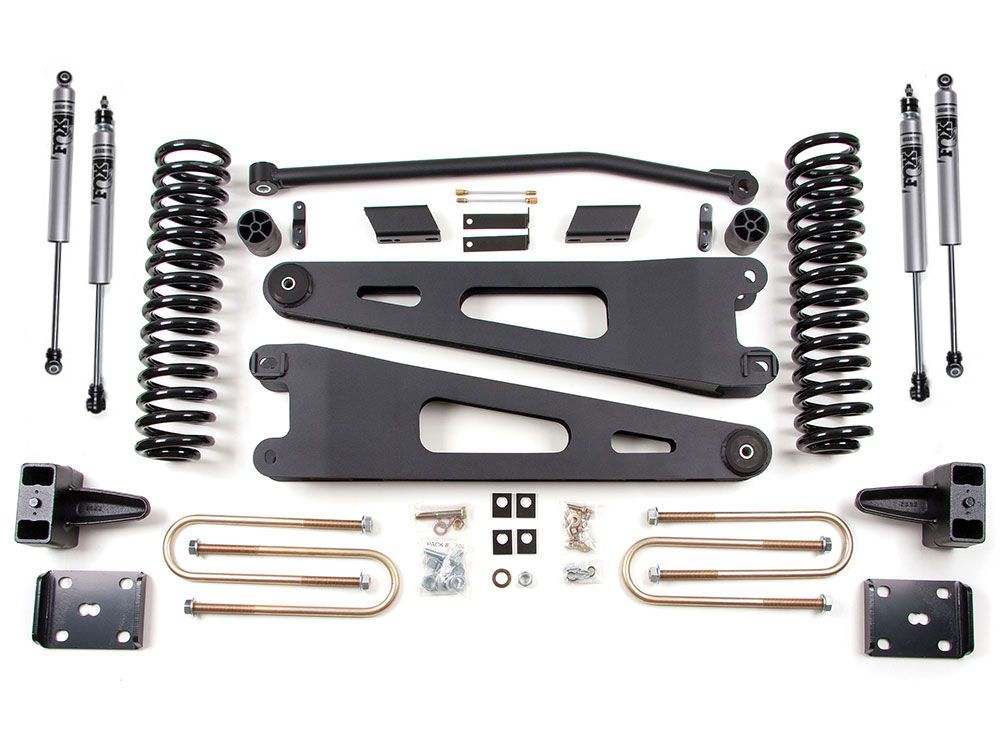 ZONE 2011-2016 F250/350 DIESEL 4WD W/O OVERLOAD 4" RADIUS ARM LIFT,FOX SHOCKS