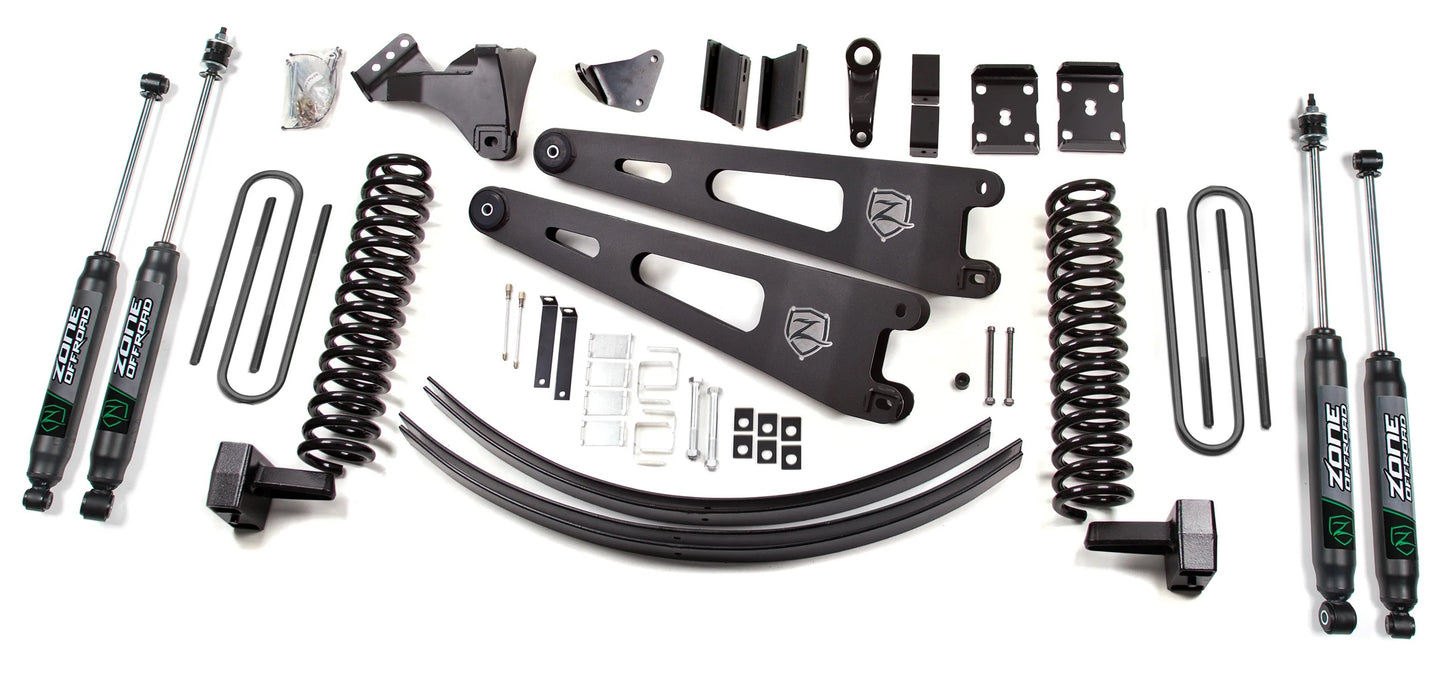 ZONE 2008-2010 FORD F-250,F-350 4WD DIESEL W/ OVERLOAD 6" LIFT,RADIUS ARM,NITRO
