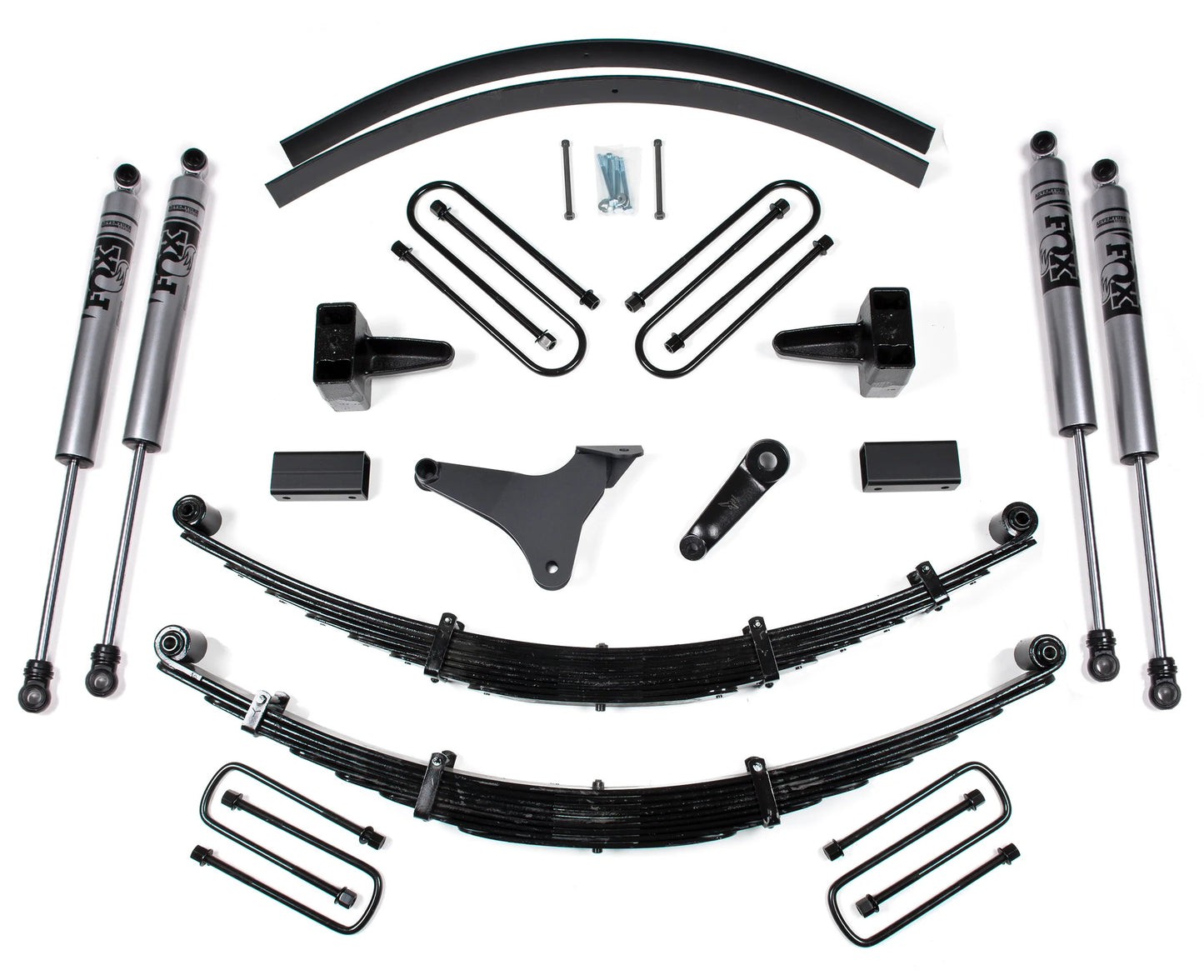 ZONE 1999-2004 FORD F-250,F-250 4WD RADIUS 6" SUSPENSION LIFT KIT,FOX SHOCKS