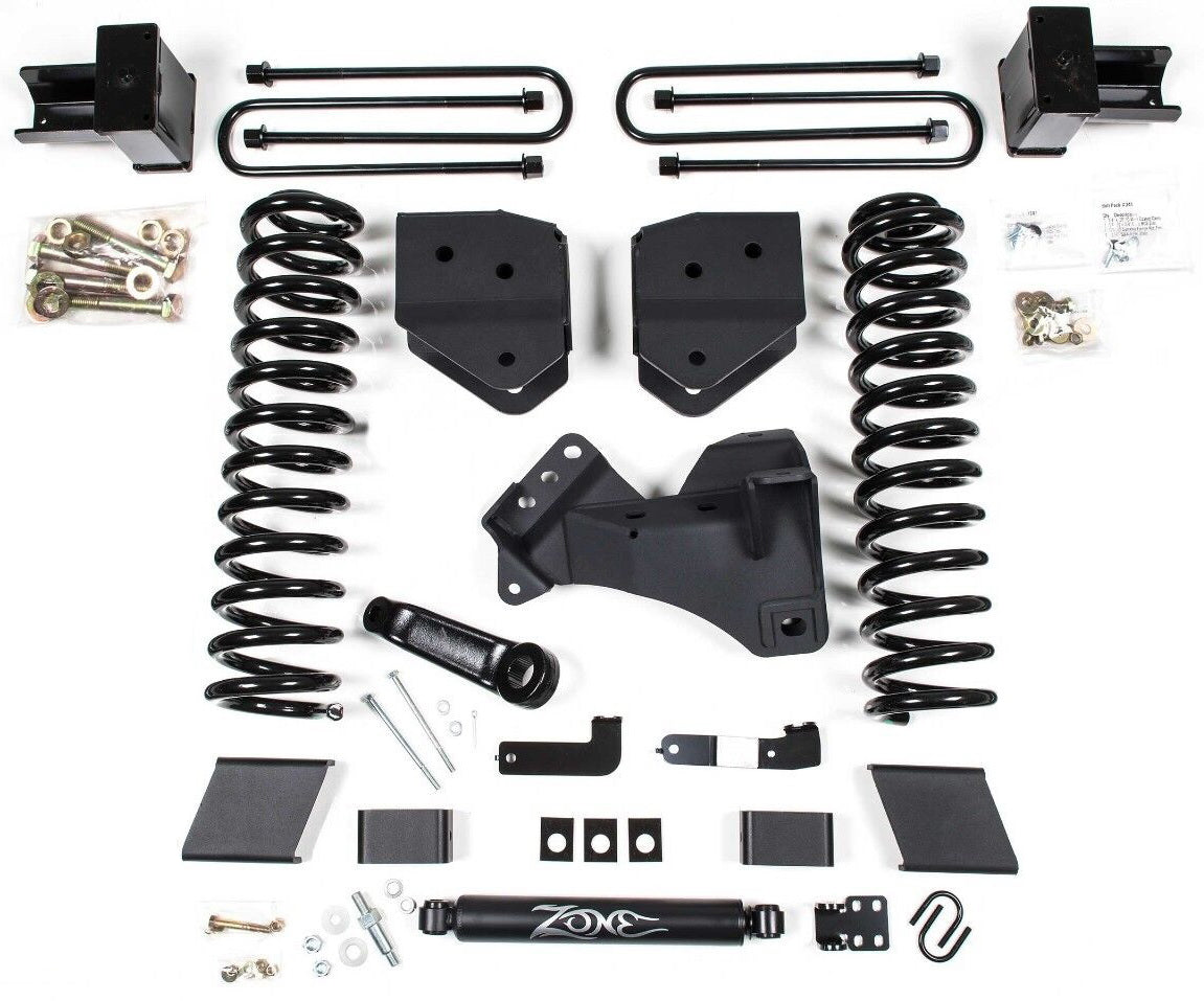 ZONE 2017-2019 F250,F350 4WD DIESEL 2-LEAF,4" LIFT KIT