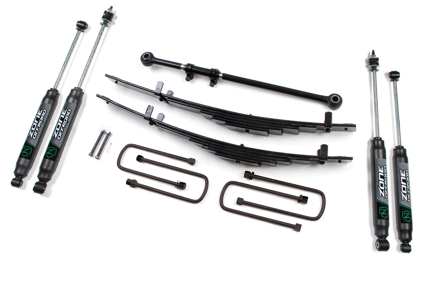 ZONE 99-04 FORD F250/350 2.5" LEAF SPRING LEVELING KIT WITH NITRO SHOCKS