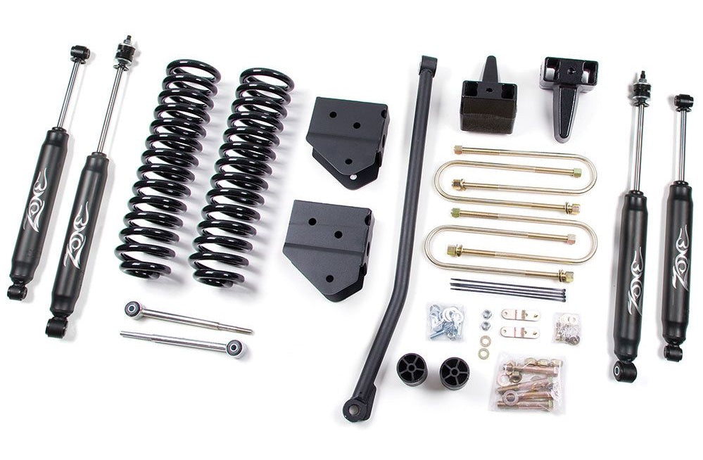 ZONE 2005-2007 FORD F-250,F-350 4WD DIESEL 4" SUSPENSION LIFT KIT,NITRO SHOCKS