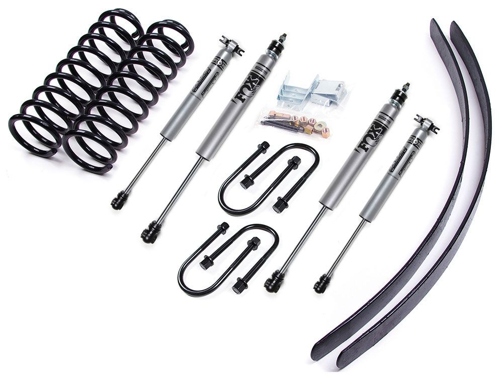 ZONE 3" COIL SPRING LIFT KIT WITH FOX SHOCKS,84-01 JEEP XJ W/DANA 35 REAR AXLE
