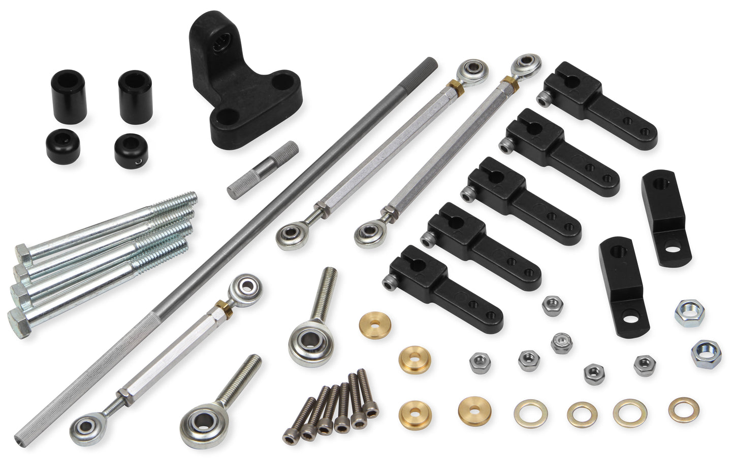 LINKAGE KIT,SBF & 351C,4150 DUAL,SIDE BY SIDE