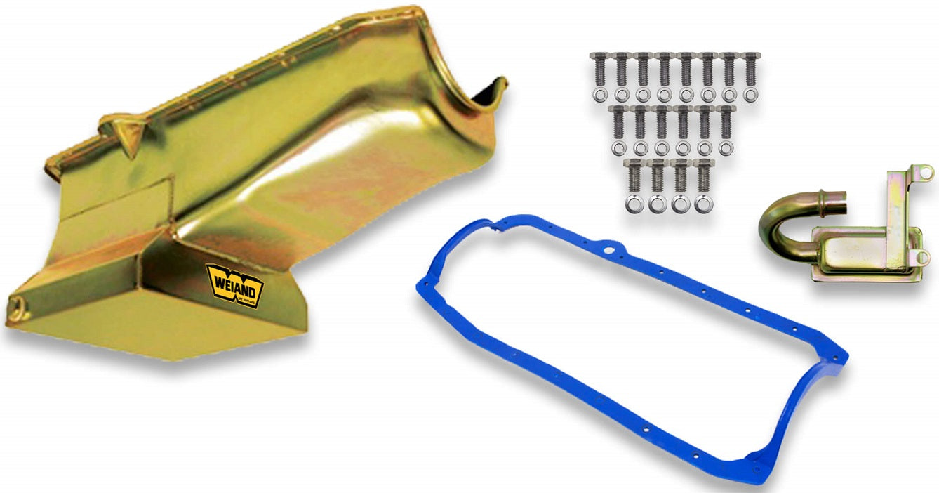 OIL PAN KIT,SBC,80-85,DRAG,ZINC,8 1/4"