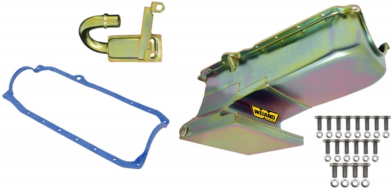 OIL PAN KIT,SBC,86+,62-67 NOVA,ZINC,8 1/8