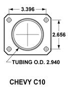 GM C-10 C-KIT,2.42",REAR PB,12.90" DRILLED ROTORS,BLACK CALIPERS