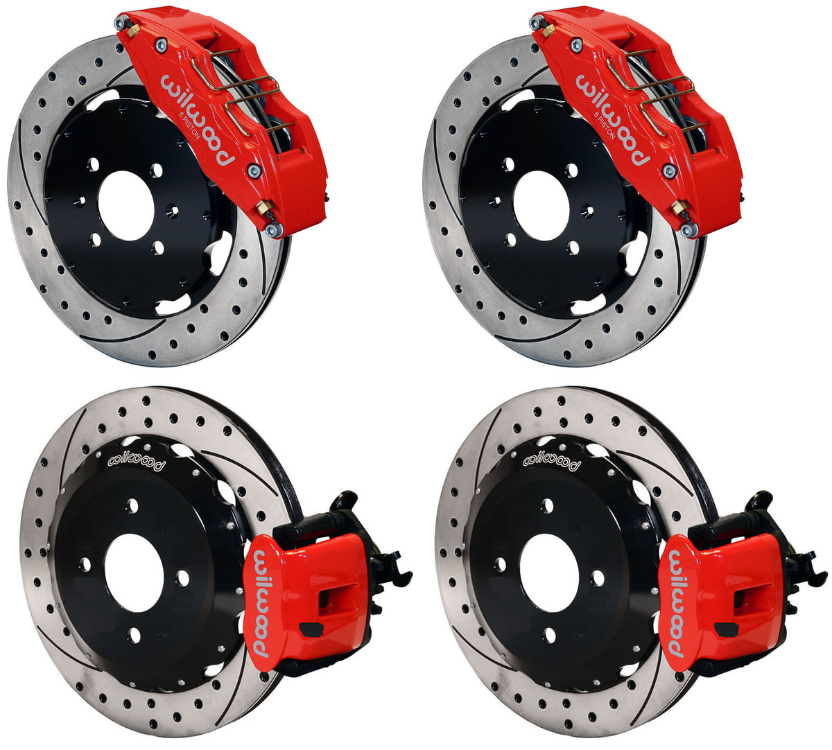 WILWOOD 93-00 HONDA CIVIC FULL DISC BRAKE KIT,2.46 OFFSET REAR