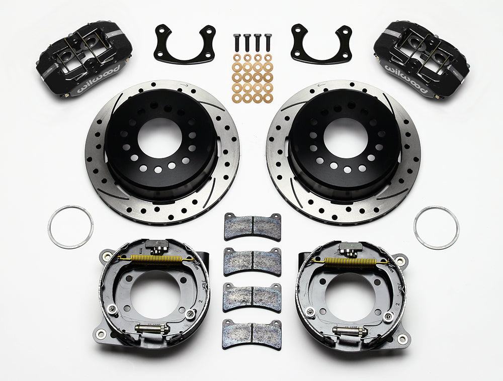 COILOVER SYSTEM,CURRIE REAR END,WILWOOD 11" DRILLED,BLACK,78-88 GM G-BODY