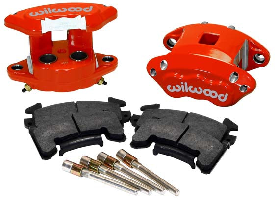 D-154 CALIPER & PAD SET,2P,REAR,1.04,RED
