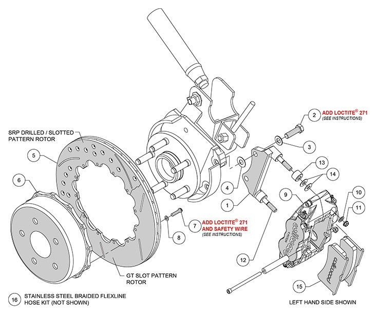 18-21 WRANGLER JL FULL DISC BRAKE KIT,14" ROTORS,BLACK CALIPERS
