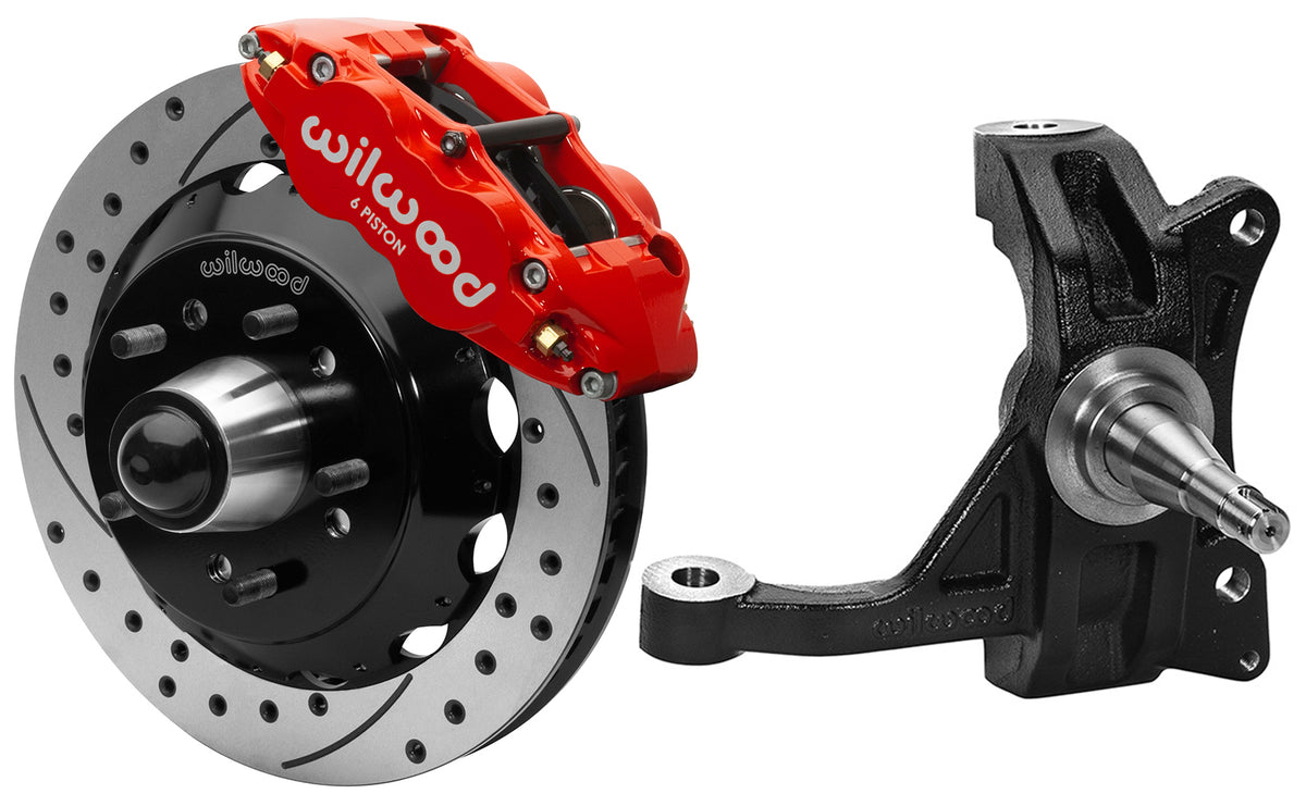 WILWOOD 63-70 CHEVY C10 FRONT DISC BRAKE KIT & WILWOOD IRON DROP SPINDLES