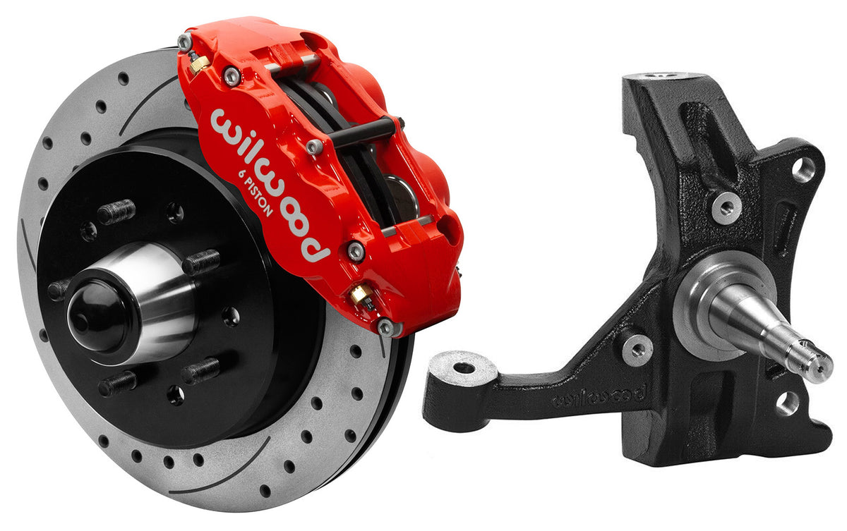 WILWOOD 88-99 CHEVY C1500 FRONT DISC BRAKE KIT & WILWOOD DROP SPINDLES,12" ROTORS