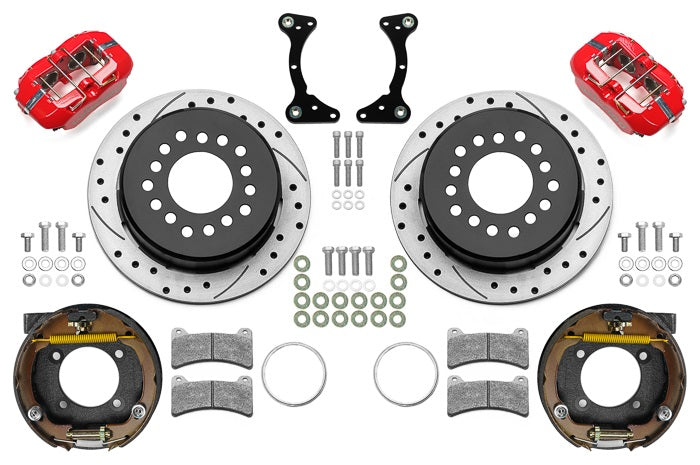 AIR RIDE SYSTEM,ARMS,BARS,WILWOOD 11" DRLD BRAKES,RED CALIPERS,78-88 GM G-BODY