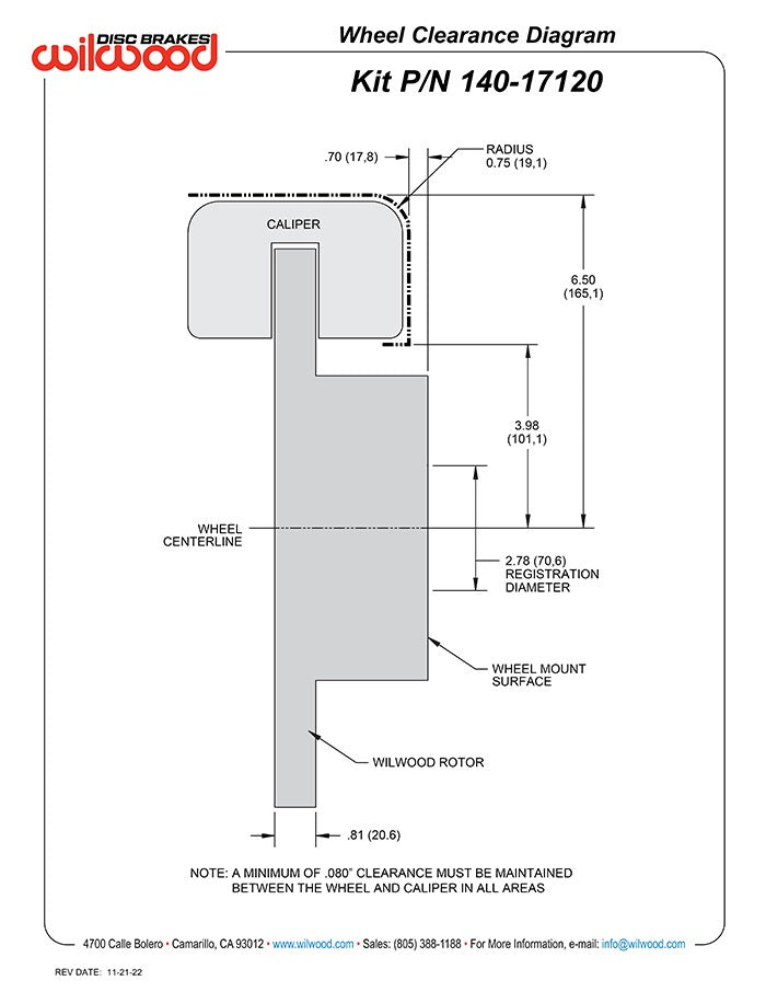 GM G-BODY BRAKE KIT,2.62",REAR PB,DYNAPRO LOW PROFILE CALIPERS,11" DRILLED,RED