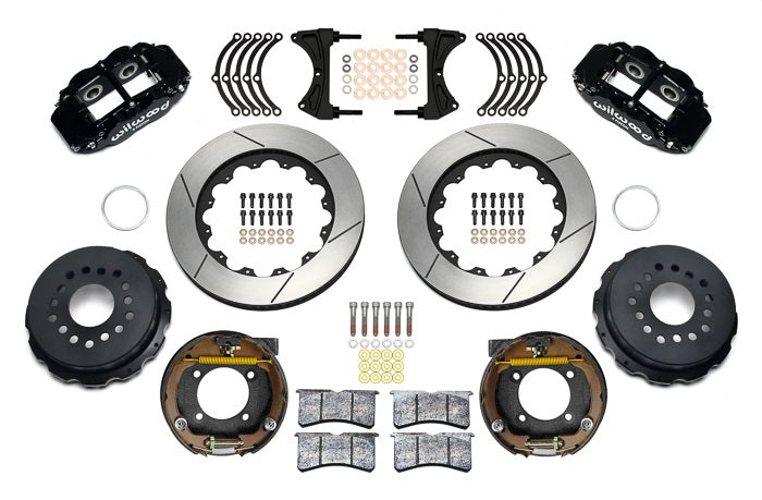 COILOVER SYSTEM,ARMS,BARS,WILWOOD 13" BRAKES,BLACK CALIPERS,78-88 GM G-BODY