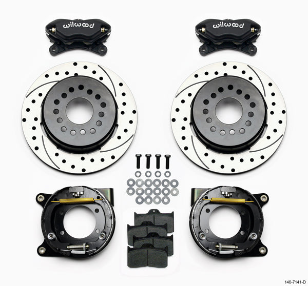 AIR RIDE & 4-LINK SYSTEM,WILWOOD 12" DRILLED BRAKES,BLACK CALIPERS,68-74 NOVA