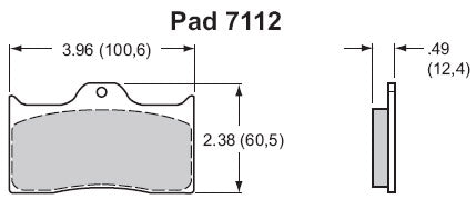 CALIPERS & PADS,1.75" FDLI DYNALITE,.810",RED,PAIR