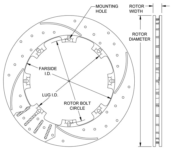 ROTOR,11.75x.810,8x7.00,SRP,DRILLED,RIGHT