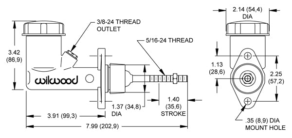 MASTER CYLINDER,GIRLING,.625" BORE