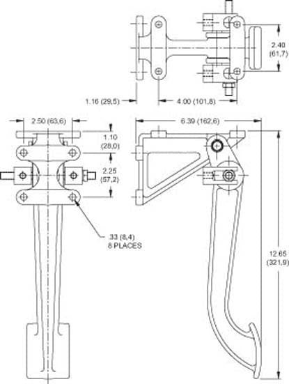 PEDAL ASSY,W/2 MASTERS,SPECIFY TYPE