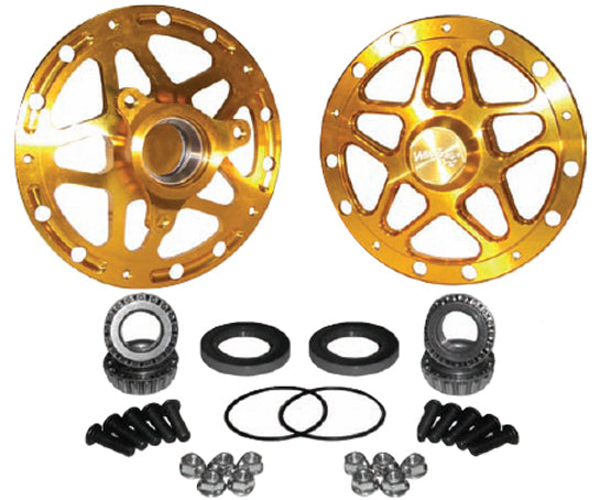 HUB KIT,FRONT,PAIR,MIDGET & SPRINT,GOLD