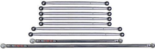 RADIUS ROD KIT,9 RODS W/ENDS,HD TIE ROD