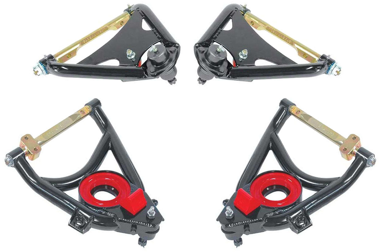 59-64 2" DROP,13/12" BRAKES,REAR,RED,DRILLED