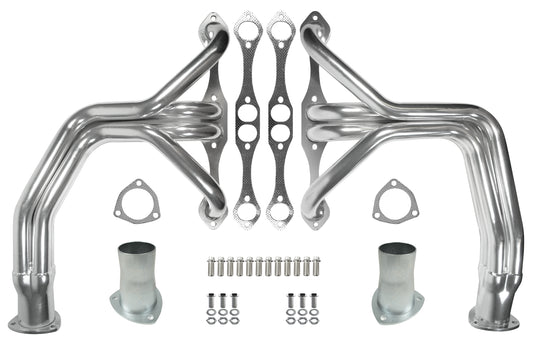 HEADER,SBC,1 1/2",28-48 FORD CHASSIS,3",POLISHED STAINLESS STEEL