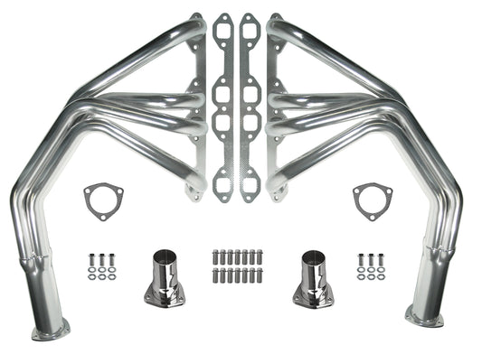 HEADER,272-312 Y-BLOCK,1 1/2",1953-64 F100 PICKUPS,CHASSIS,3",CHROME PLATED