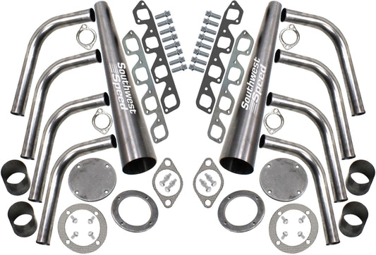 HEADER KIT,FORD 351C 4 BBL,1 7/8",LAKE STYLE,2 1/2",3 1/2" COLLECTORS