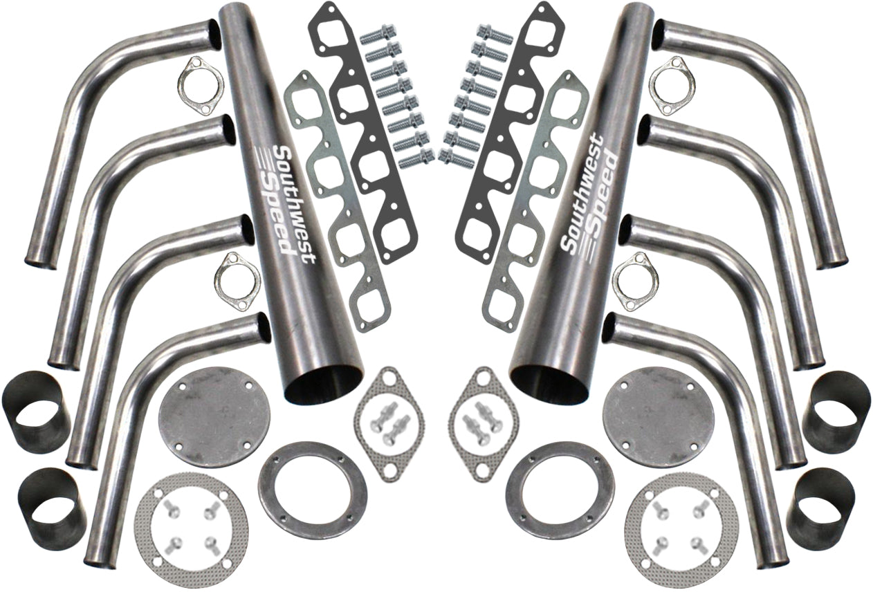 HEADER KIT,FORD 351C 4 BBL,1 7/8",LAKE STYLE,2 1/2",4" COLLECTORS