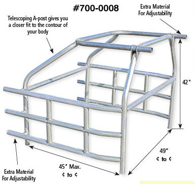 ROLL CAGE KIT,FWD,49" RAILS (C)