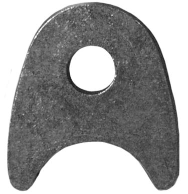WELD TAB,1/8 THICK,1/4 HOLE,5/8" T,NOTCH