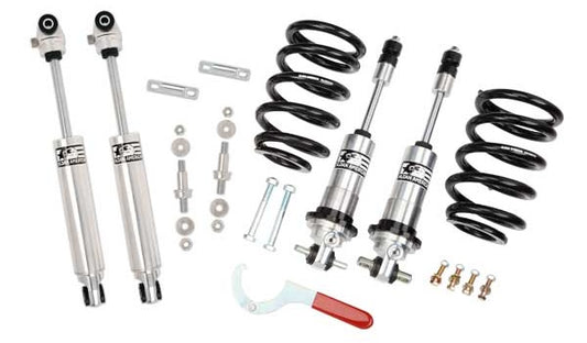 FRONT COILOVER & REAR SHOCK KIT,68-74 GM X-BODY,CHEVY II,NOVA,VENTURA,WITH SBC
