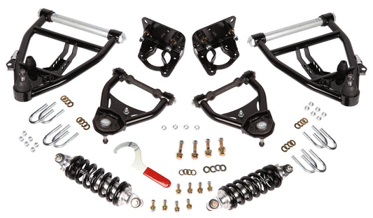 FRONT COILOVER & CONTROL ARM KIT,ADJUSTABLE,63-70 C-10,C-15 TRUCK,WITH SBC