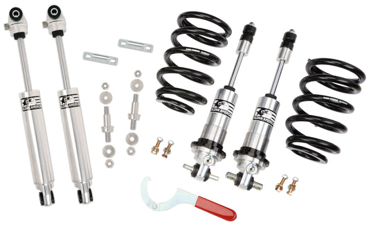 FRONT COILOVER & REAR SHOCK KIT,68-72 GM A-BODY,CHEVELLE,CUTLASS,GTO,WITH BBC