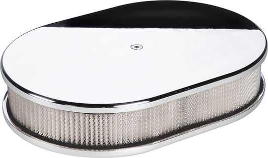 AIR CLEANER,SMALL OVAL,SMOOTH,POL