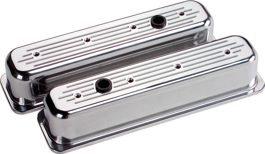 VALVE COVERS,SBCCB,BALL MILLED,TALL,POLISHED
